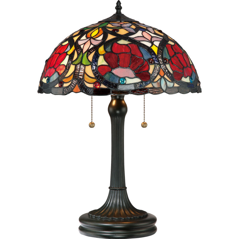 Quoizel TF879T Larissa Two Light Table Lamp, Vintage Bronze Main Image.jpg