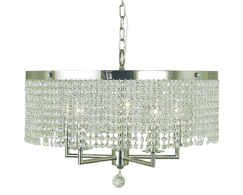 Framburg 2276 PS Princessa Five Light Chandelier, Polished Silver Main Image.jpg