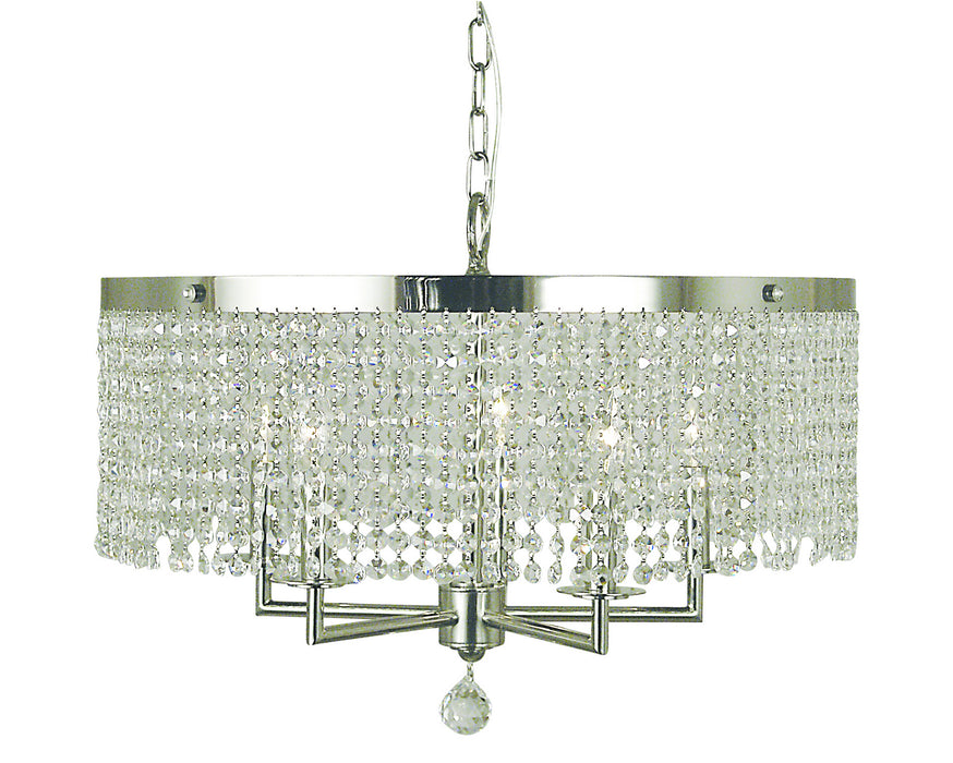 Framburg 2276 PS Princessa Five Light Chandelier, Polished Silver Main Image.jpg