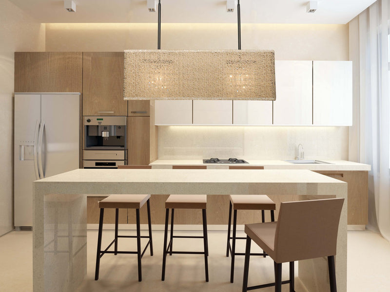 Framburg 2332 MB/CM Chloe Two Light Island Chandelier, Mahogany Bronze with Champagne Mesh Shade Alternate Image.jpg