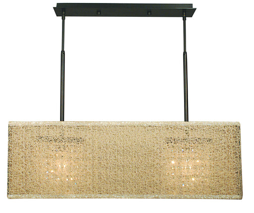 Framburg 2332 MB/CM Chloe Two Light Island Chandelier, Mahogany Bronze with Champagne Mesh Shade Main Image.jpg