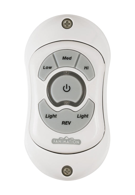 Fanimation TR20WH Controls Hand Held Remote Reversing - Fan Speed/Light White Main Image.jpg