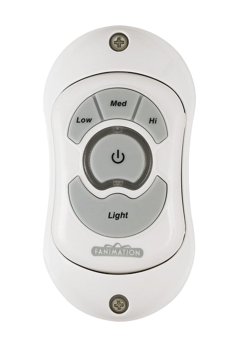 Fanimation TR24WH Controls Hand Held Remote Non-Reversing - Fan Speed White Main Image.jpg