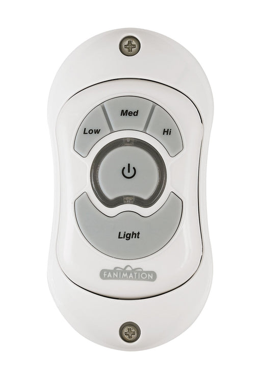 Fanimation TR24WH Controls Hand Held Remote Non-Reversing - Fan Speed White Main Image.jpg