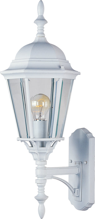 Maxim 1003WT Westlake One Light Outdoor Wall Lantern, White Main Image.jpg