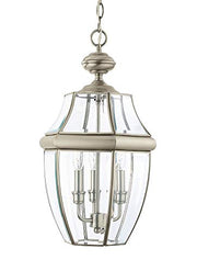 Generation Lighting 6039EN-965 Lancaster Three Light Outdoor Pendant, Antique Brushed Nickel Alternate Image.jpg