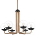 George Kovacs P1505-416 Outer Limits Six Light Chandelier, Painted Bronze W/Natural Brush Alternate Image.jpg