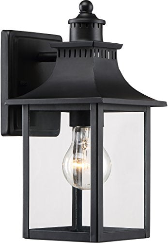 Quoizel CCR8406K Chancellor One Light Outdoor Wall Lantern, Mystic Black Alternate Image 4.jpg