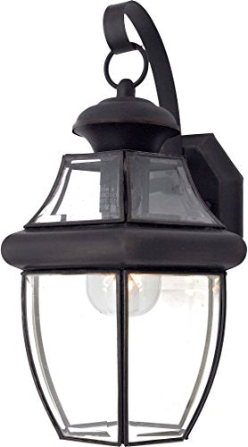 Quoizel NY8316Z Newbury One Light Outdoor Wall Lantern, Medici Bronze Alternate Image.jpg