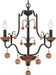 Minka-Lavery 2663-723 Colonial Charm Three Light Chandelier, Old World Bronze W/Walnut Accents Alternate Image.jpg