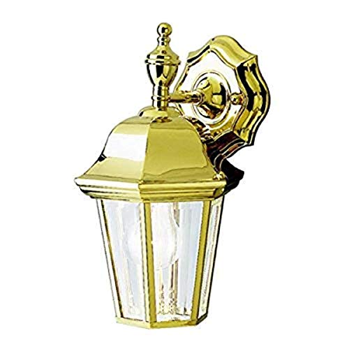 Kichler 9409PB Grove Mill One Light Outdoor Wall Mount, Polished Brass Alternate Image.jpg