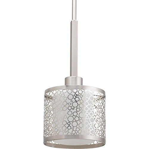 Progress P5038-09 Mingle Collection One-Light Brushed Nickel Etched Parchment Glass Global Mini-Pendant Light Alternate Image.jpg