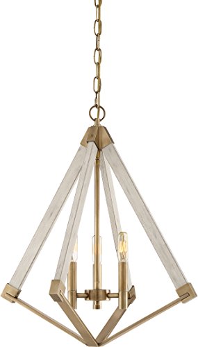 Quoizel VP5203WS Viewpoint Three Light Foyer Pendant, Weathered Brass Alternate Image 3.jpg