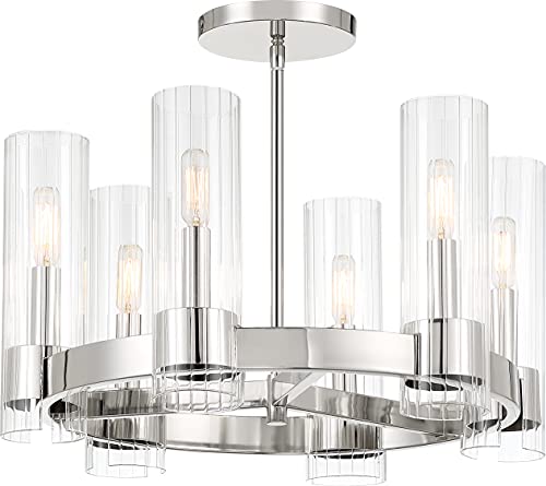 Minka-Lavery 3895-77 Vernon Place Six Light Chandelier, Chrome Alternate Image.jpg