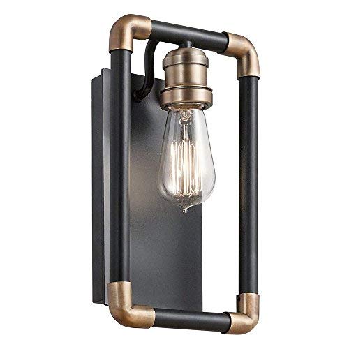 Kichler 43889BK Imahn One Light Wall Sconce, Black Alternate Image.jpg