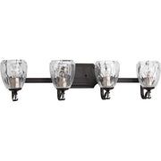 Progress P300119-020 Anjoux Collection Four-Light Antique Bronze Clear Water Glass Luxe Bath Vanity Light Alternate Image.jpg