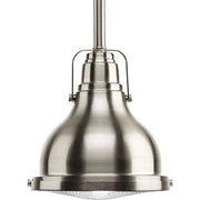 Progress P5050-0930K9 Fresnel Lens LED Collection Brushed Nickel Clear Fresnel Glass Coastal Pendant Light Alternate Image.jpg