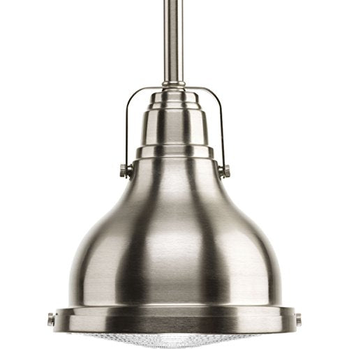 Progress P5050-0930K9 Fresnel Lens LED Collection Brushed Nickel Clear Fresnel Glass Coastal Pendant Light Alternate Image.jpg