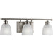 Progress P2117-09 Lucky Collection Three-Light Brushed Nickel Frosted Prismatic Glass Coastal Bath Vanity Light Alternate Image.jpg