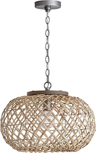 Capital Lighting 340811GK Rainey One Light Pendant, Grey Wash and Antique Nickel Alternate Image 4.jpg