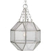 Progress P500221-009 Mauldin Collection One-Light Brushed Nickel Clear Seeded Glass Global Pendant Light Alternate Image.jpg