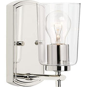 Progress P300154-104 Adley Collection One-Light Polished Nickel Clear Glass New Traditional Bath Vanity Light Alternate Image.jpg