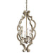 Kichler 43255DAW Hayman Bay Four Light Foyer Pendant, Distressed Antique White Alternate Image.jpg