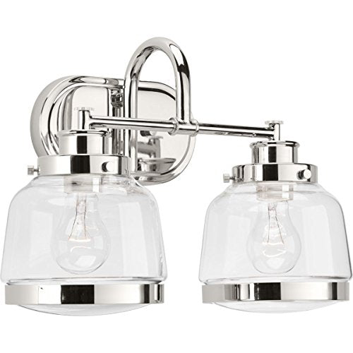 Progress P300081-104 Judson Collection Two-Light Polished Nickel Clear Glass Farmhouse Bath Vanity Light Alternate Image.jpg