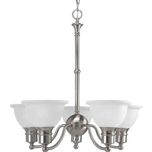 Progress P4281-09 Madison Collection Five-Light Brushed Nickel Etched Glass Traditional Chandelier Light Alternate Image.jpg