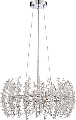 Quoizel VLA2820C Valla Six Light Pendant, Polished Chrome Alternate Image 2.jpg