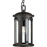 Progress P550050-020 Gables Collection One-Light Antique Bronze and Clear Glass Transitional Style Outdoor Hanging Pendant Lantern with DURASHIELD Alternate Image.jpg