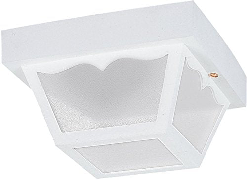 Generation Lighting 7569EN3-15 Outdoor Ceiling Two Light Outdoor Flush Mount, White Alternate Image.jpg