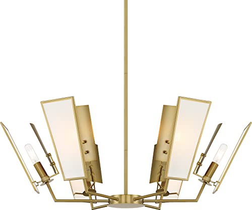 Minka-Lavery 2676-695 Ricochet Six Light Chandelier, Soft Brass Alternate Image.jpg