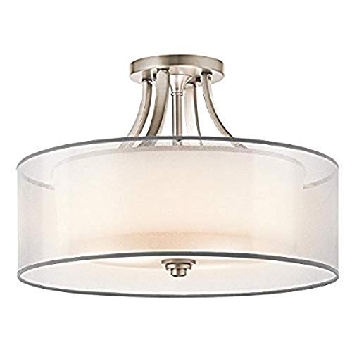 Kichler 42387AP Lacey Four Light Semi Flush Mount, Antique Pewter Alternate Image.jpg