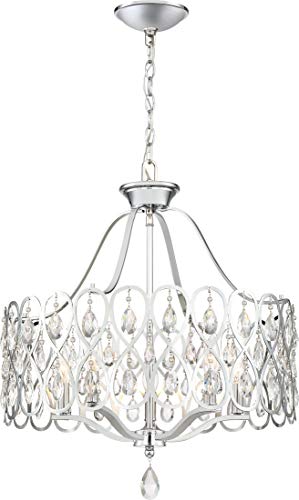 Quoizel LUL5022C Lulu Five Light Chandelier, Polished Chrome Alternate Image 3.jpg