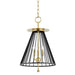 Hudson Valley 1014-AGB/BK Cagney Three Light Pendant, Aged Brass/Black Alternate Image.jpg