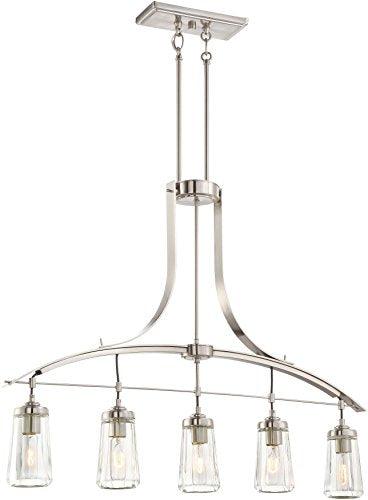 Minka-Lavery 3306-84 Poleis Five Light Island Pendant, Brushed Nickel Alternate Image.jpg