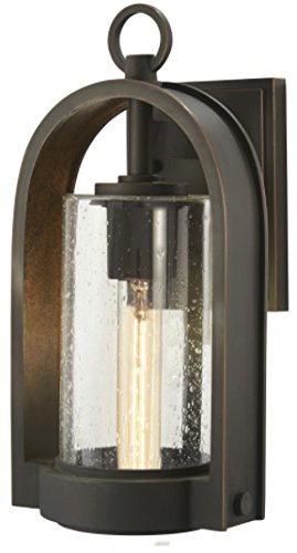Minka-Lavery 72451-143C Kamstra One Light Outdoor Wall Mount, Oil Rubbed Bronze W/ Gold Highlights Alternate Image 2.jpg