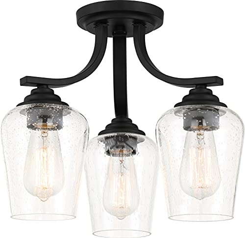 Minka-Lavery 4926-66A Shyloh Three Light Semi Flush / Chandelier, Coal Alternate Image 2.jpg