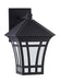 Generation Lighting 89132EN3-12 Herrington One Light Outdoor Wall Lantern, Black Alternate Image.jpg