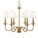 Hudson Valley 4036-AGB Menlo Park Six Light Chandelier, Aged Brass Alternate Image.jpg