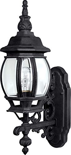 Capital Lighting 9867BK French Country One Light Outdoor Wall Lantern, Black Alternate Image.jpg