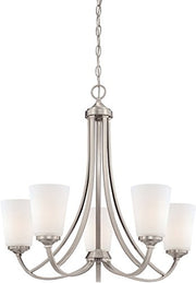 Minka-Lavery 4965-84 Overland Park Five Light Chandelier, Brushed Nickel Alternate Image.jpg