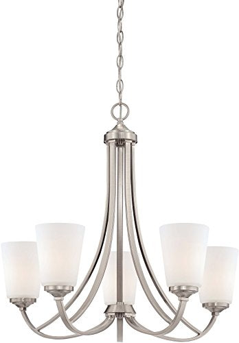 Minka-Lavery 4965-84 Overland Park Five Light Chandelier, Brushed Nickel Alternate Image.jpg