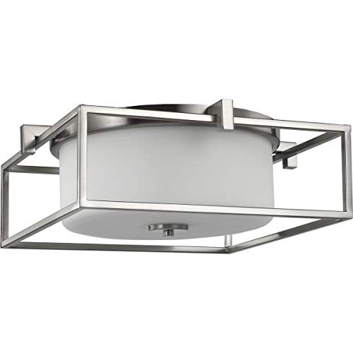 Progress P350171-009 Chadwick Collection Two-Light Brushed Nickel 15-3/8" Flush Mount Alternate Image.jpg