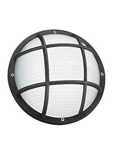 Generation Lighting 89807-12 Bayside One Light Outdoor Wall / Ceiling Mount, Black Alternate Image.jpg