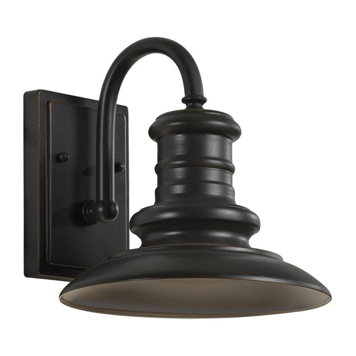 Generation Lighting OL8600RSZ Redding Station One Light Outdoor Wall Lantern, Restoration Bronze Main Image.jpg