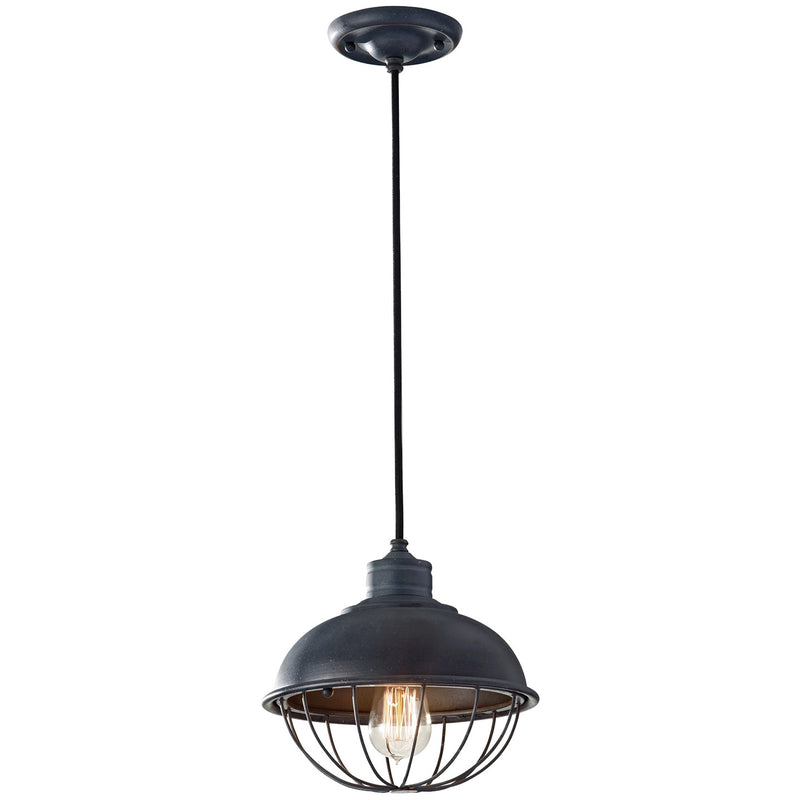 Generation Lighting P1242AF Urban Renewal One Light Pendant, Antique Forged Iron Main Image.jpg