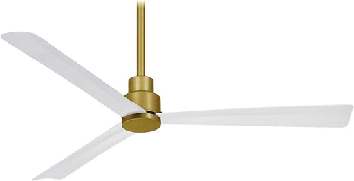 Simple 44 Ceiling Fan in Soft Brass / Flat White