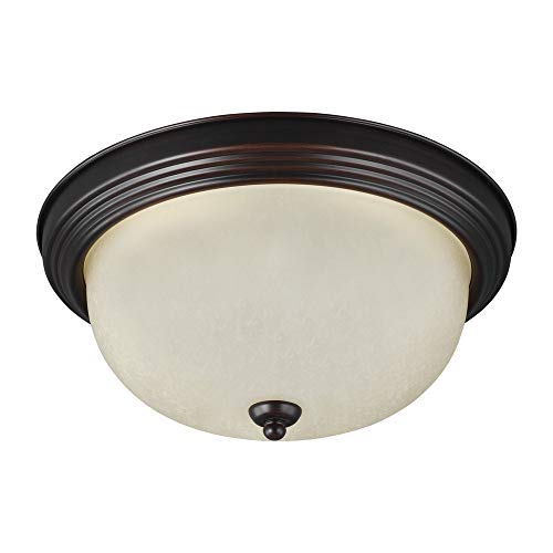 Generation Lighting 77063-710 Geary One Light Flush Mount, Bronze Alternate Image.jpg